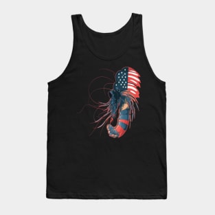 Patriotic Prawn Tank Top